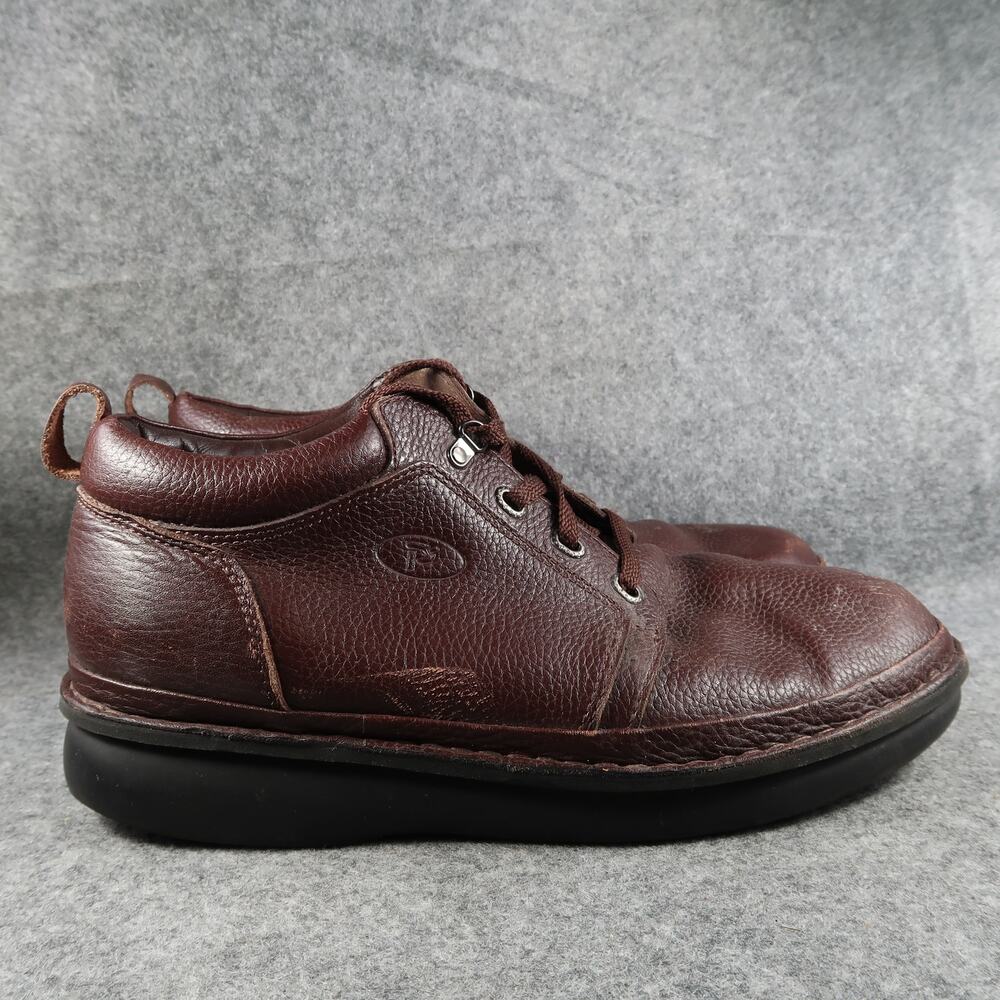 Propet Shoes Mens 13 5E Wide Casual Comfort Village Walker Brown Leather Oxford